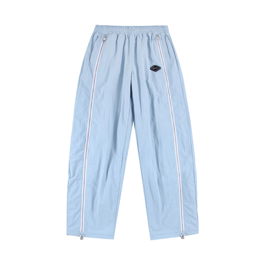 BABY BLUE ZIP TRACK PANTS