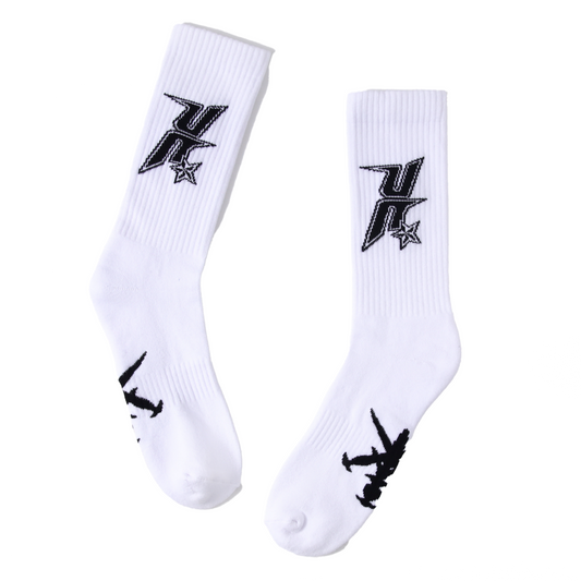 RETRO LOGO SOCKS - WHITE