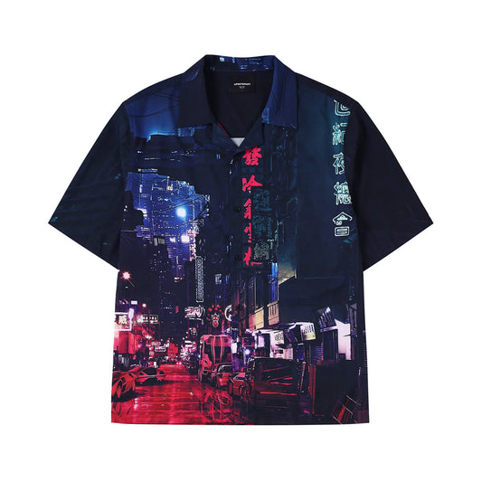 Tokyo Lights Cuban Shirt