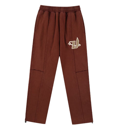 PANELLED BROWN  JOGGERS