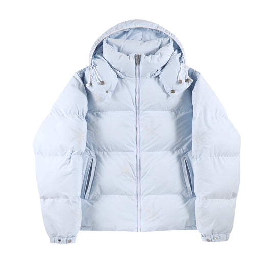 ICE BLUE RHINESTONE PUFFER