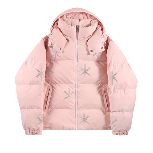PINK RHINESTONE PUFFER
