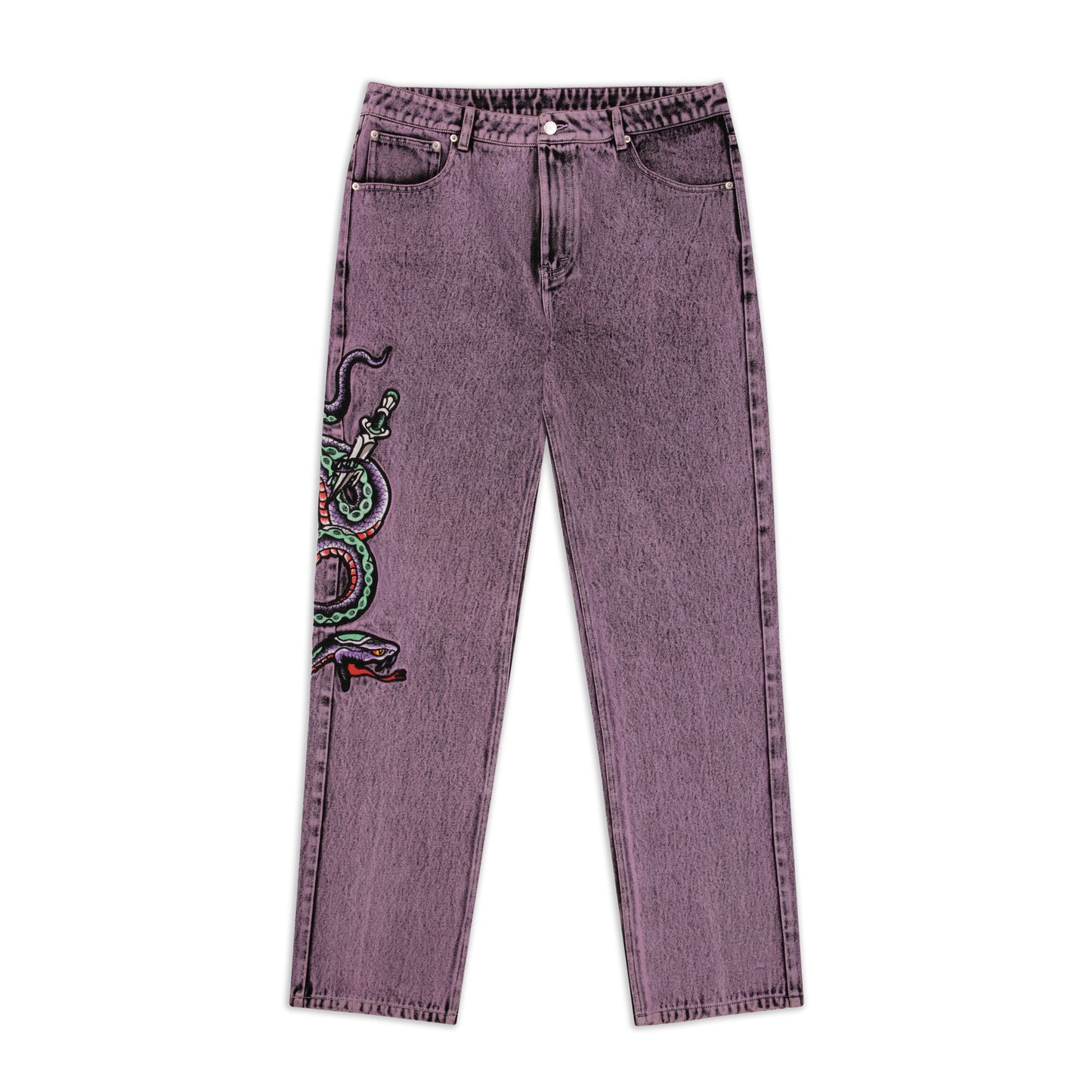 Unknown x Ed Hardy - Embroidered Denim