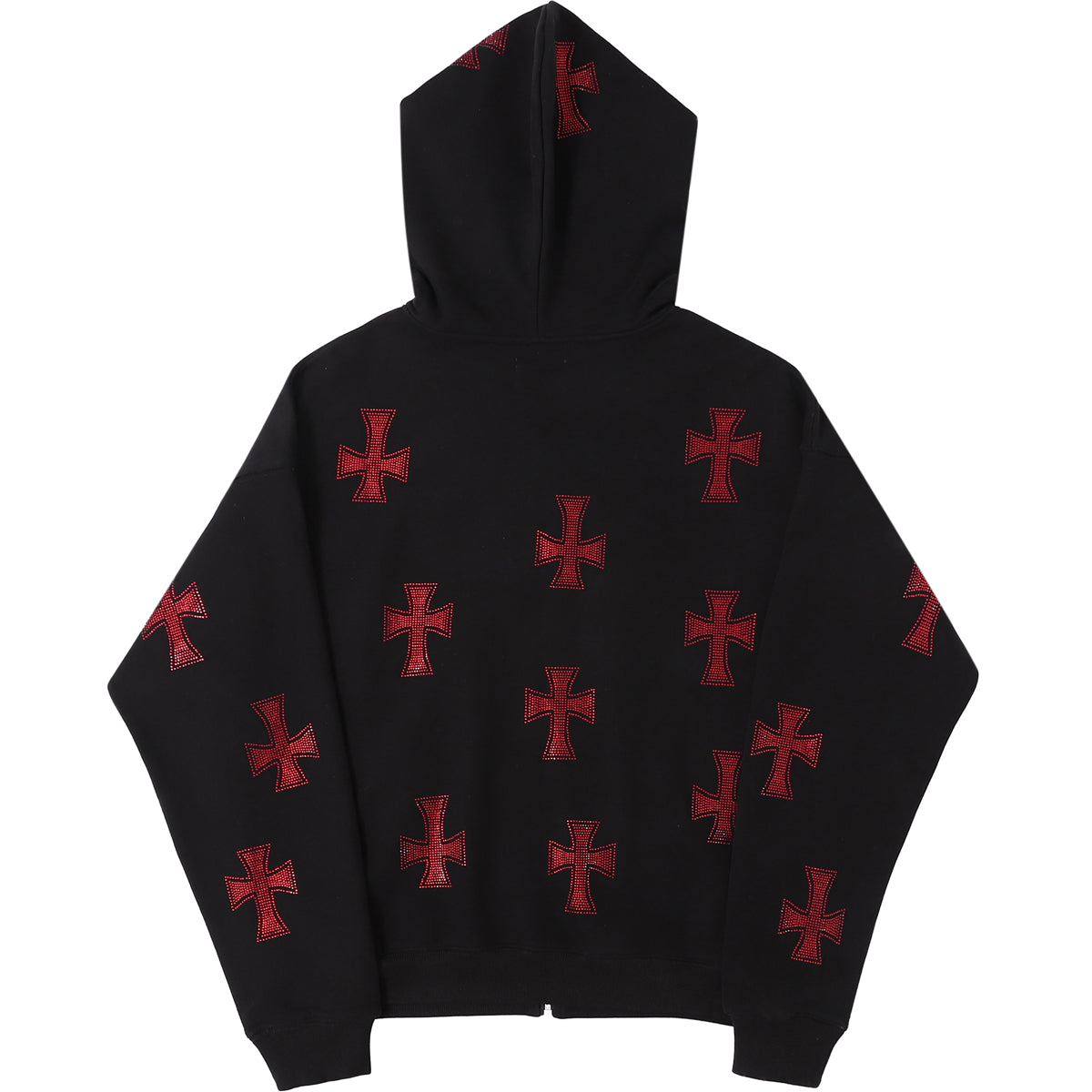 Black red outlet hoodie