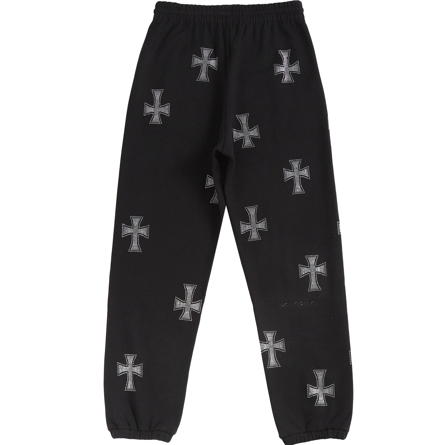 V2 Black Rhinestone Joggers – Unknown London