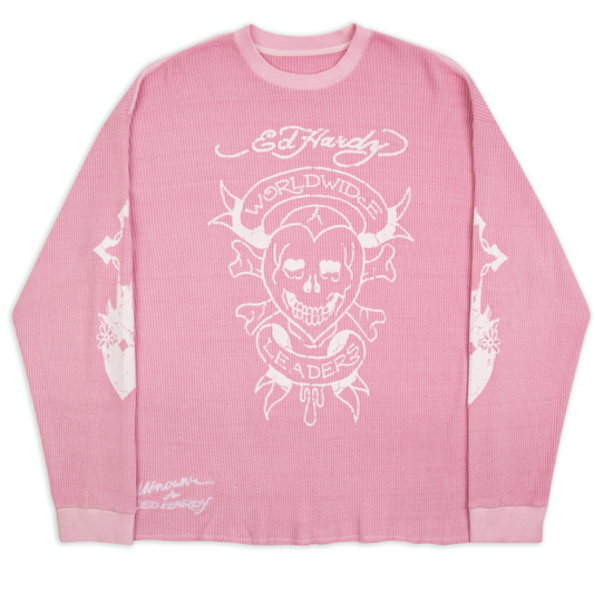 Unknown x Ed Hardy - Washed Pink Longsleeve