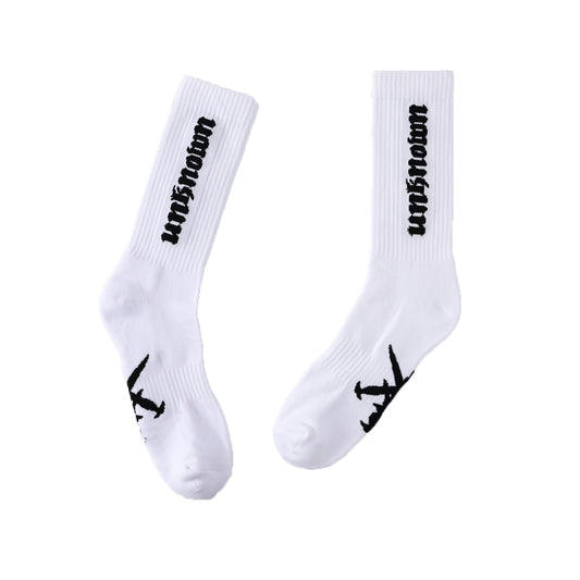 White Logo Socks
