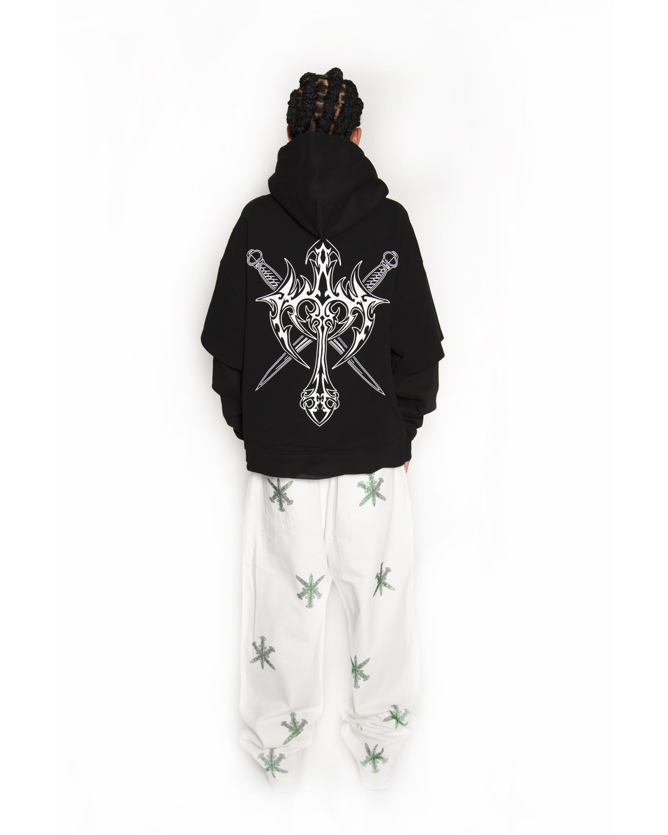 BLACK DAGGER HOODIE – Unknown London