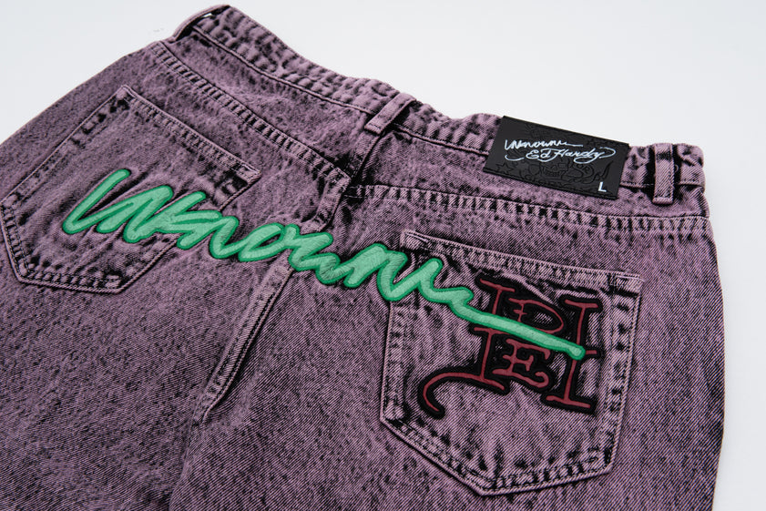 Unknown x Ed Hardy - Embroidered Denim